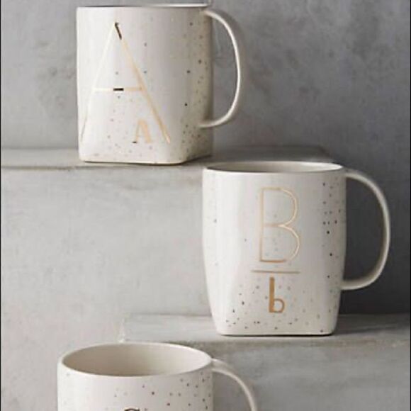 Anthropologie letter “E” Monogrammed Personality Mug - Picture 4 of 5